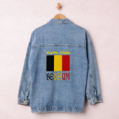 Belgien und Belgien: Gelbe Personalisierung der Fl Jeansjacke (Hangar)