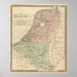 Belgien und Holland Poster
