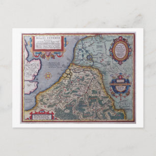 Belgien und Holland Postkarte