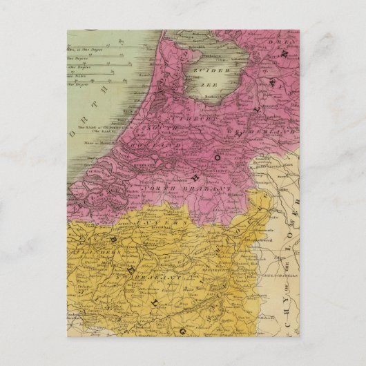 Belgien und Holland Postkarte (Vorderseite)