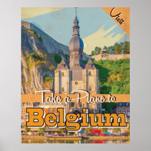 Belgien Vintage Travel Poster. Poster