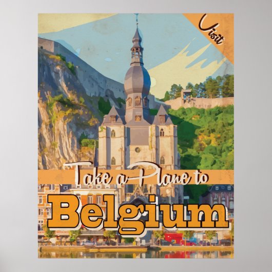 Belgien Vintage Travel Poster. Poster (Vorne)