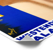 Belgien Vintage Travel Poster wiederhergestellt (Ecke)