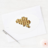 Belgien Wafelland Ovaler Aufkleber (Umschlag)