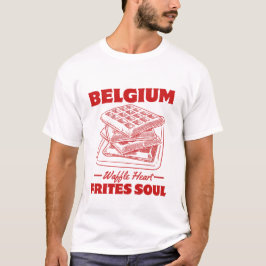 Belgien: Waffelherz, Frites-Seele T-Shirt