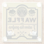 Belgien Waffeln Glasuntersetzer (Rückseite)