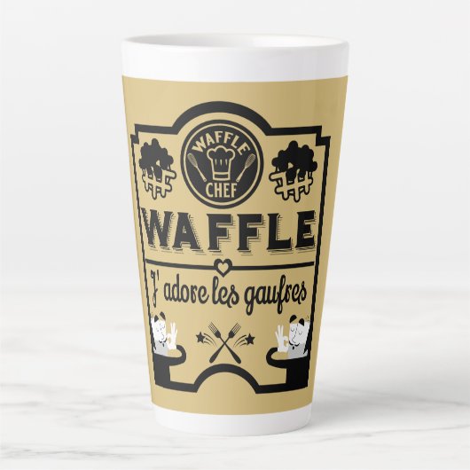 Belgien Waffeln Milchtasse (Vorderseite)