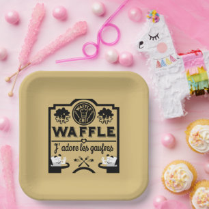 Belgien Waffeln Pappteller