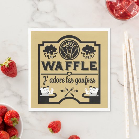 Belgien Waffeln Serviette (Beispiel)