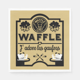 Belgien Waffeln Serviette