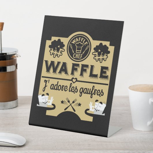 Belgien Waffeln Sockelschild (In SItu)
