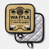 Belgien Waffeln Topflappen (Vorderseite/Rückseite)