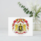 Belgien Wappen Postkarte (Stehend Vorderseite)
