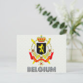 Belgien-Wappen Postkarte (Stehend Vorderseite)