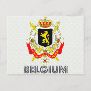 Belgien-Wappen Postkarte