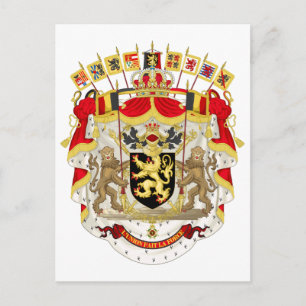 Belgien Wappen Postkarte