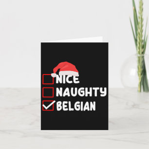 Belgien Weihnachtskostüm Belgisches Weihnachtsfest Karte