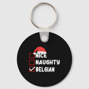 Belgien Weihnachtskostüm Belgisches Weihnachtsfest Schlüsselanhänger