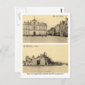 Belgien, Ypres - Bombardierung WW1 Postkarte (Vorne/Hinten)