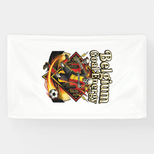 Belgien Ziel Energie Skelett Stürmer Nationen Fett Banner