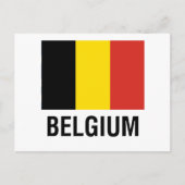 BELGIENFLAG POSTKARTE (Vorderseite)
