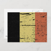 BELGIENFLAGE POSTKARTE (Vorne/Hinten)