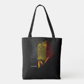 Belgienflagge Tasche (Rückseite)
