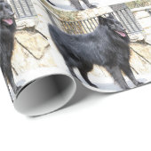 Belgier (Groenendael) voll Geschenkpapier (Rolleneckpunkt)