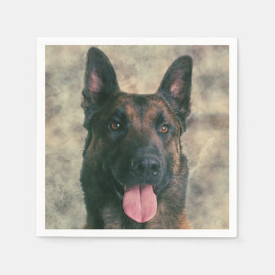 Belgier Malinois - belgischer Schäfer - Maligator Serviette