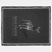 Belgier Malinois - belgischer Schäfer - Mechelaar Fleecedecke (Vorderseite (Horizontal))