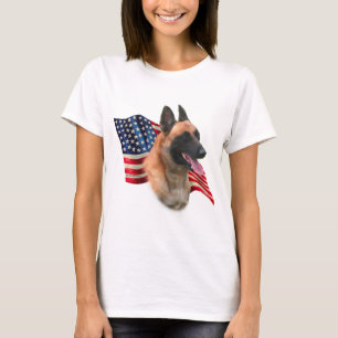 Belgier Malinois Flagge T-Shirt