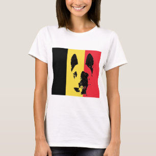 Belgier Malinois Flaggen-T-Shirt T-Shirt