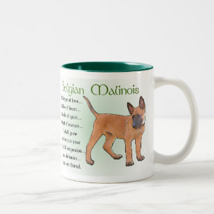 Belgier Malinois Geschenke Zweifarbige Tasse