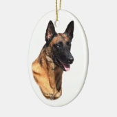 Belgier Malinois Hauptverzierung Keramikornament (Links)