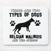 Belgier Malinois Hundeentwürfe Mousepad (Vorne)
