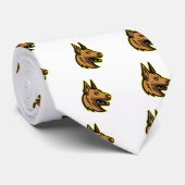 Belgier Malinois Hundemaskottchen Krawatte (Gerollt)