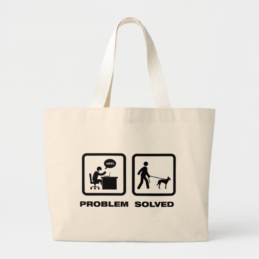 Belgier Malinois Jumbo Stoffbeutel (Vorne)