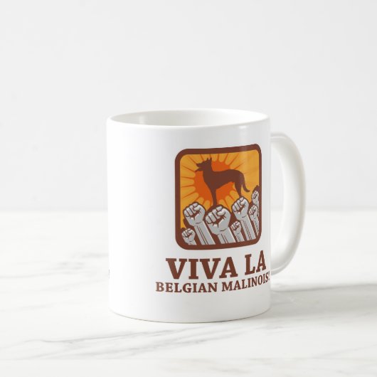 Belgier Malinois Kaffeetasse (VorderseiteRechts)