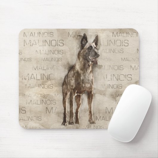 Belgier Malinois - Mechelaar - Maligator Mousepad (Mit Mouse)
