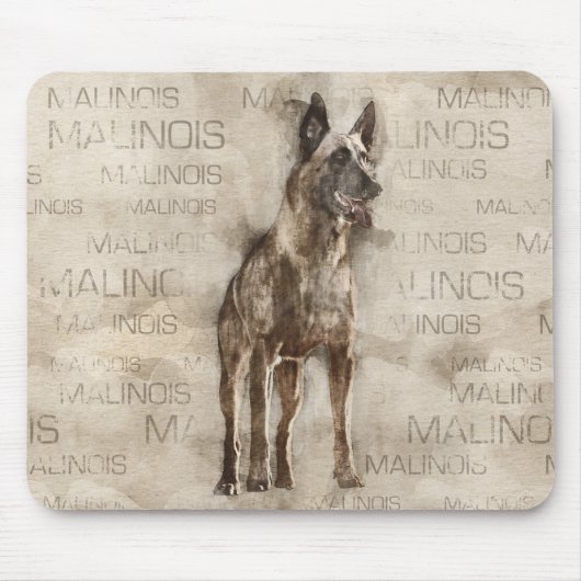 Belgier Malinois - Mechelaar - Maligator Mousepad (Vorne)