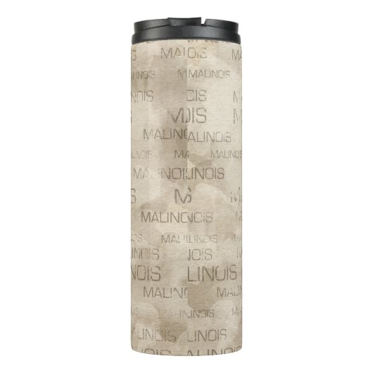 Belgier Malinois - Mechelaar - Maligator Thermosbecher (Rückseite)