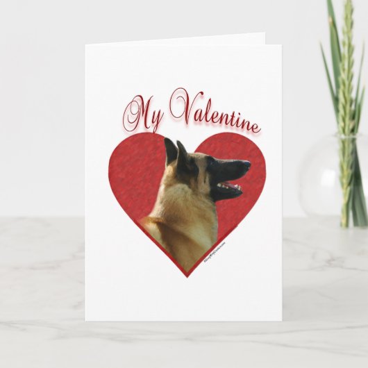 Belgier Malinois mein Valentinsgruß Feiertagskarte (Vorderseite)