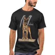 Belgier Malinois mit Zuchtnamengraphik