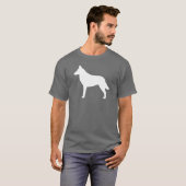 Belgier Malinois Silhouette T-Shirt (Vorne ganz)