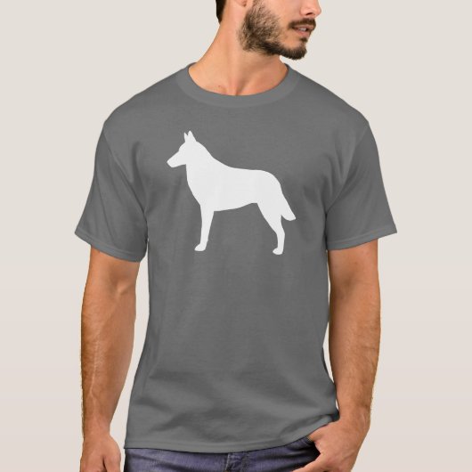 Belgier Malinois Silhouette T-Shirt (Vorderseite)