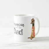 Belgier Malinois Vater Kaffeetasse (VorderseiteRechts)