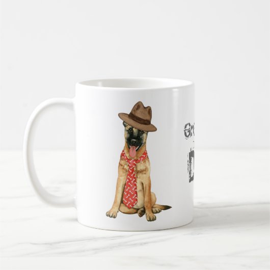 Belgier Malinois Vater Kaffeetasse (Links)