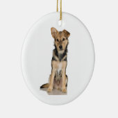 Belgier Malinois Verzierung Keramikornament (Rechts)