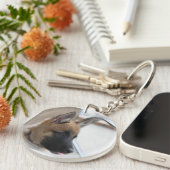 Belgier Malinois Welpen-Schlüsselanhänger Schlüsselanhänger (Vorderseite rechts)