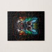 Belgier Malinois - Zuckerschädel Puzzle (Horizontal)